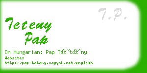 teteny pap business card